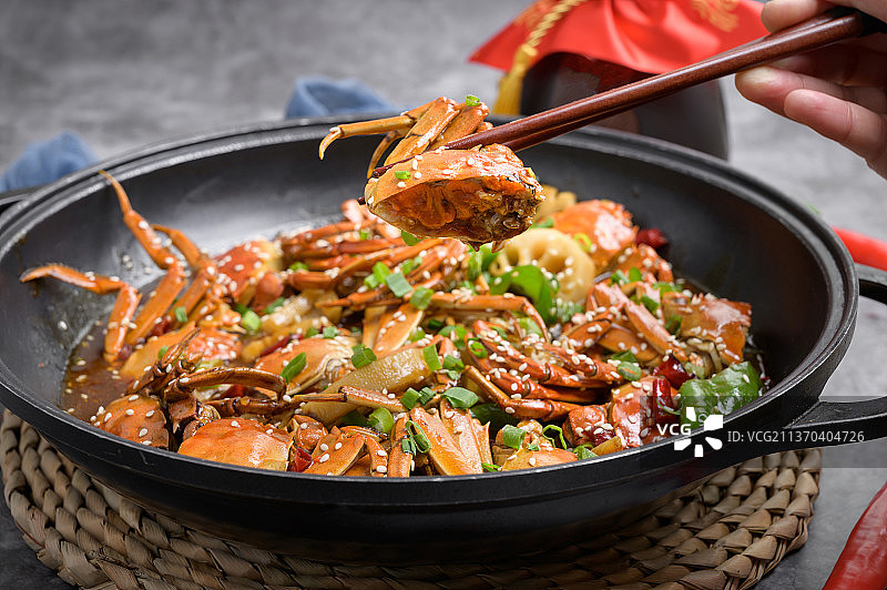 中餐美食-香辣蟹图片素材
