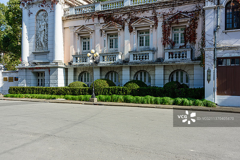 上海影视城内的欧式建筑图片素材