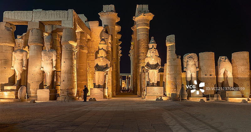 埃及卢克索神庙图片素材