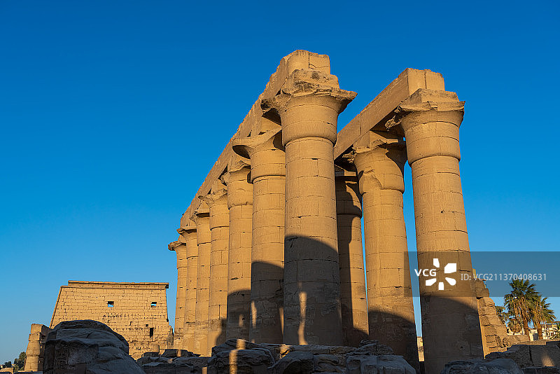 埃及卢克索神庙图片素材