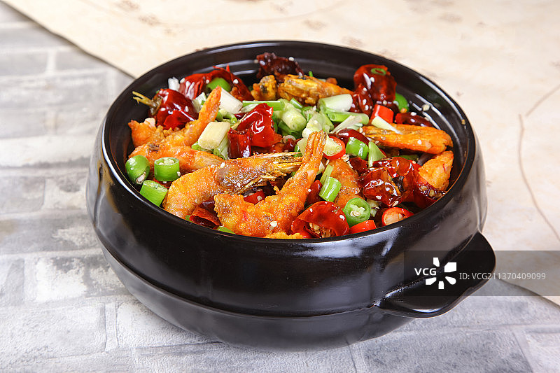 中餐美食-香辣虾图片素材