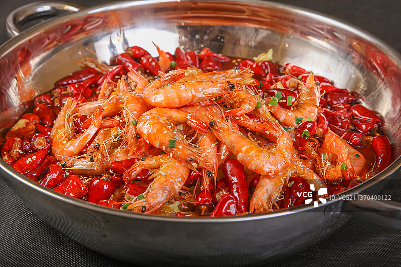 中餐美食-干锅香辣虾图片素材