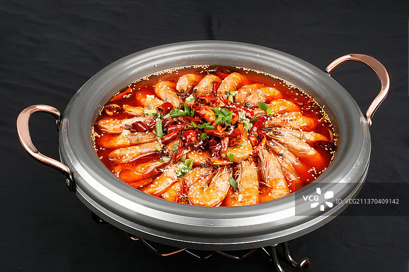 中餐美食-干锅香辣虾图片素材