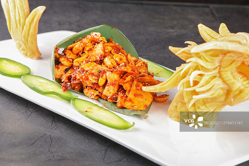 中餐美食-香辣牛板筋图片素材