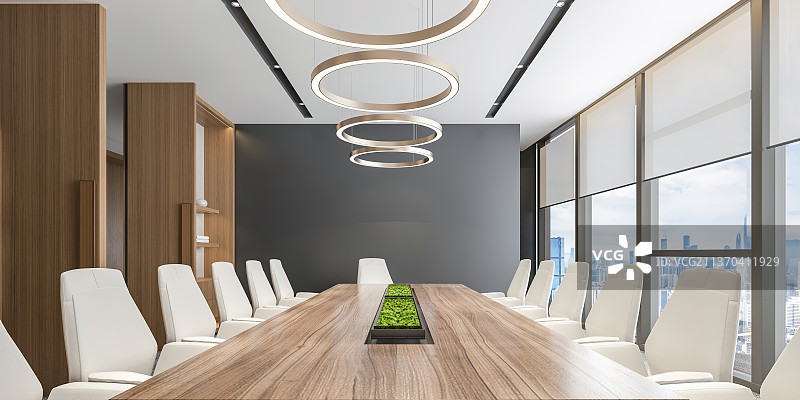 写字楼内部现代办公室会议室图片素材