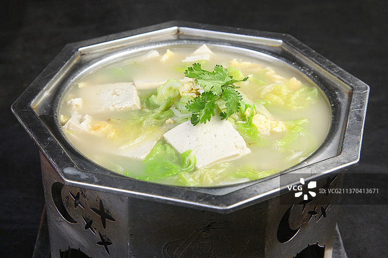 中餐美食-白菜炖豆腐图片素材