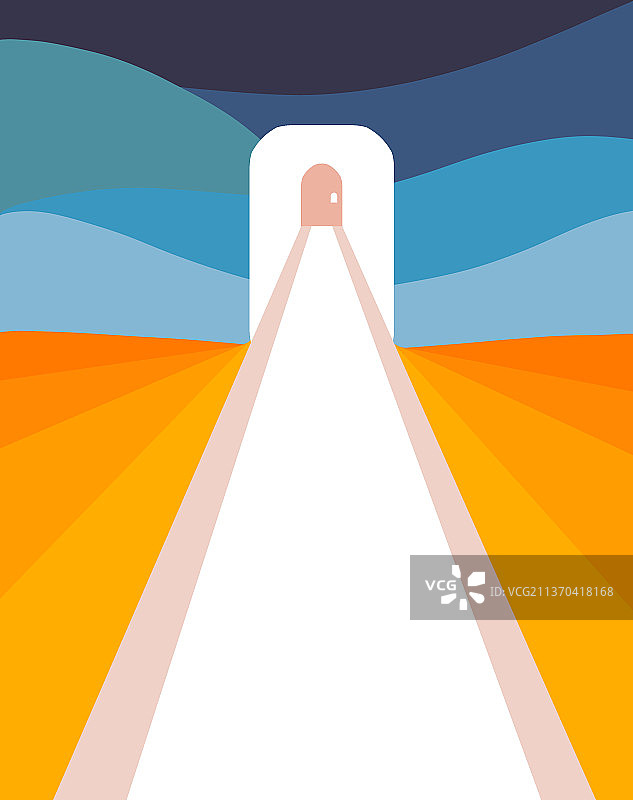 通往未来的路图片素材
