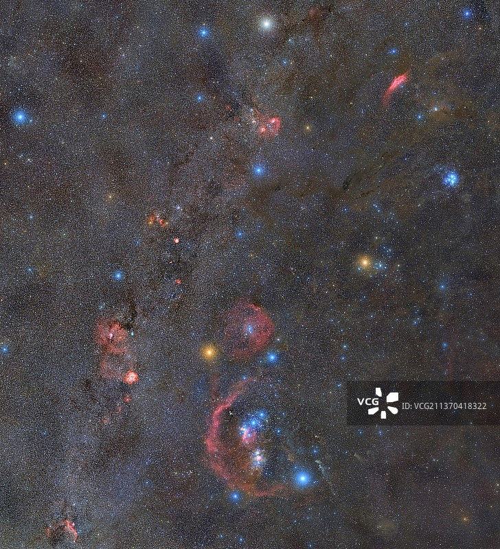 猎户座广域星空图片素材