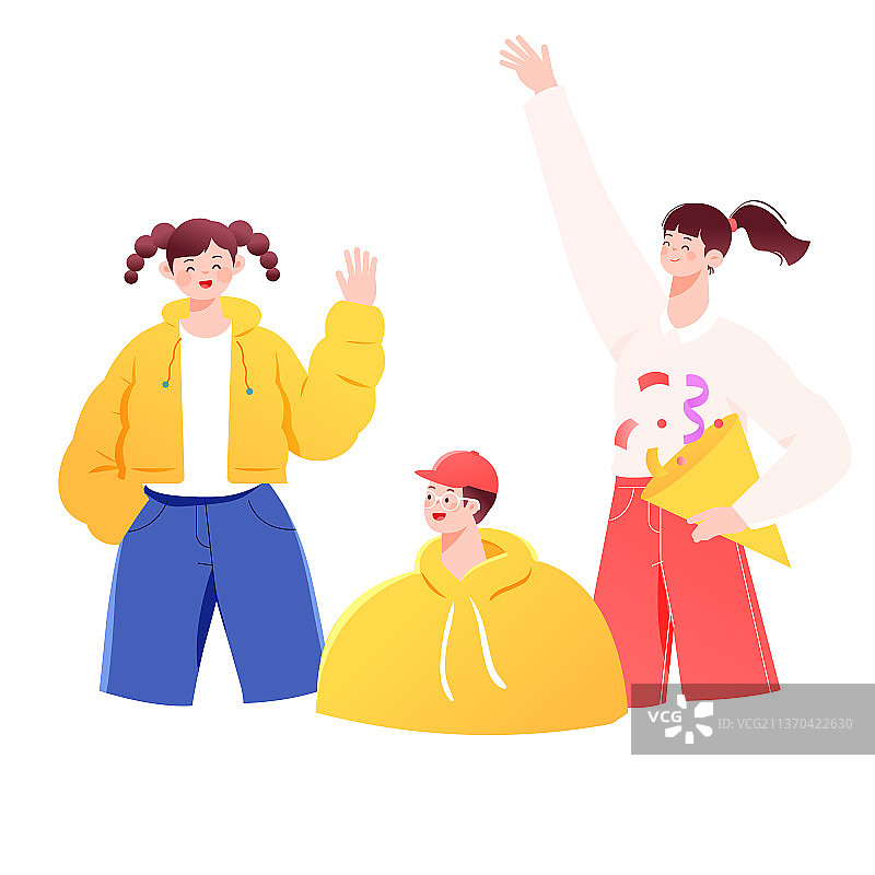 卡通春季春天3.8春天妇女节女生节女神女孩少女抽奖送礼购物节彩妆花卉电商促销优惠消费网购生活方式渐变矢量插画图片素材