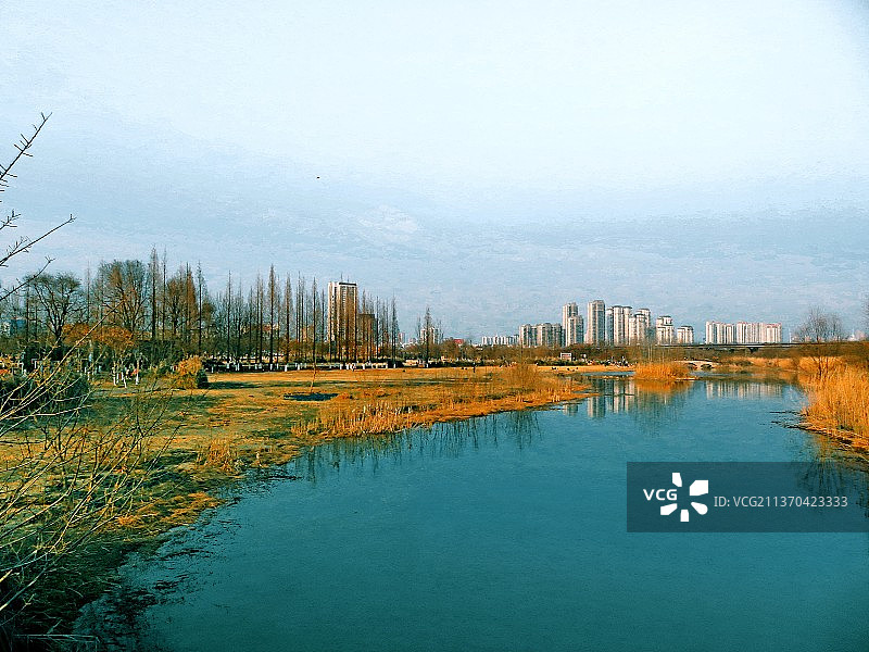 月亮湾公园图片素材