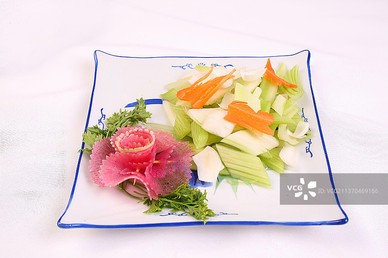 中餐美食-西芹炒白合图片素材