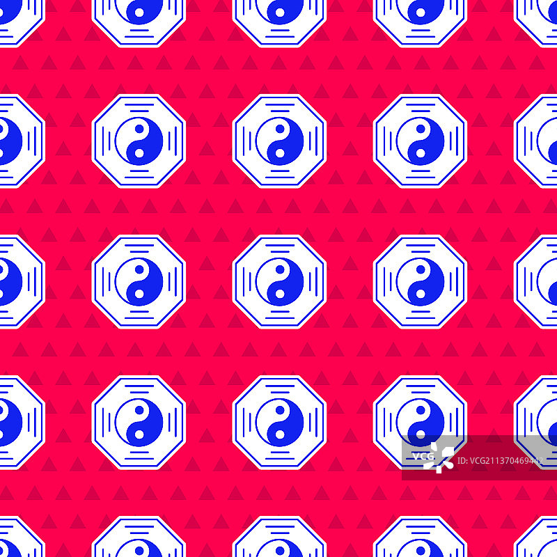 蓝色阴阳和谐平衡符号图标图片素材