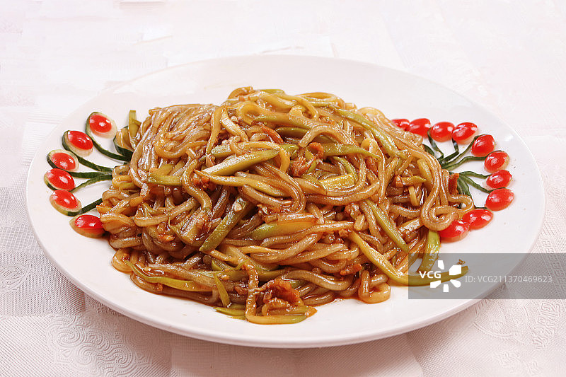 中餐美食-西葫酸辣粉图片素材