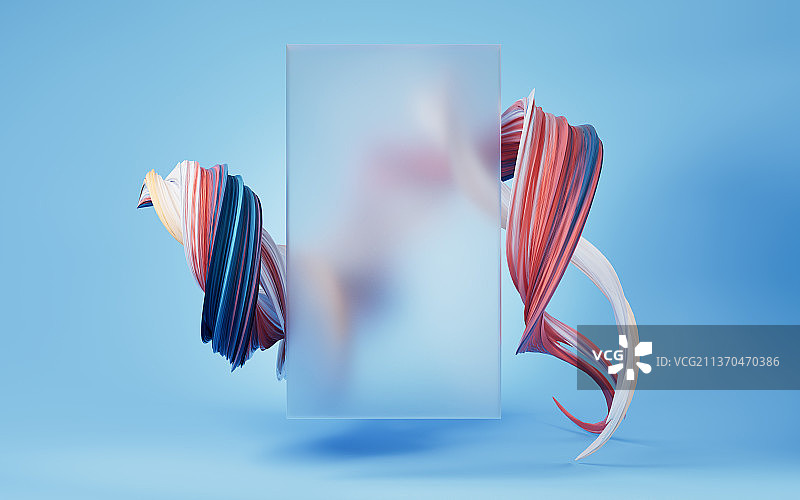 创意流动线条3D渲染图片素材