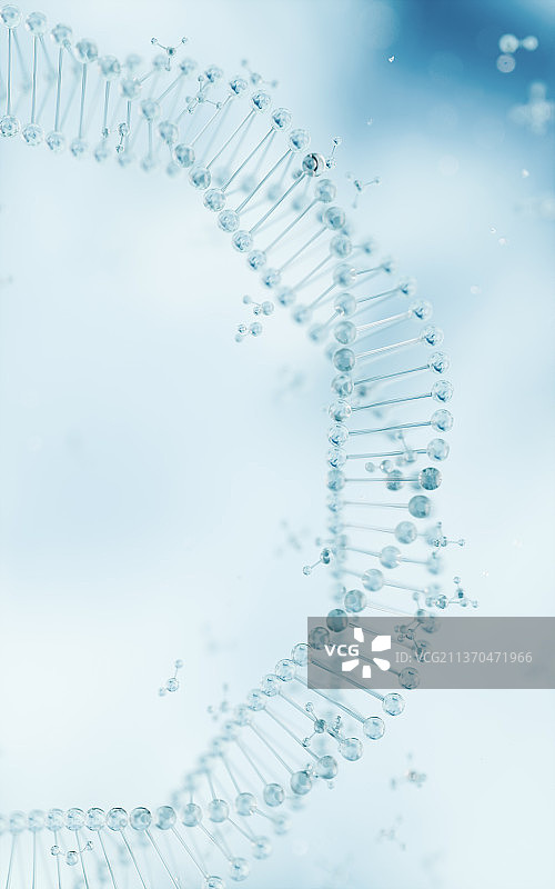 生物链状结构3D渲染图片素材