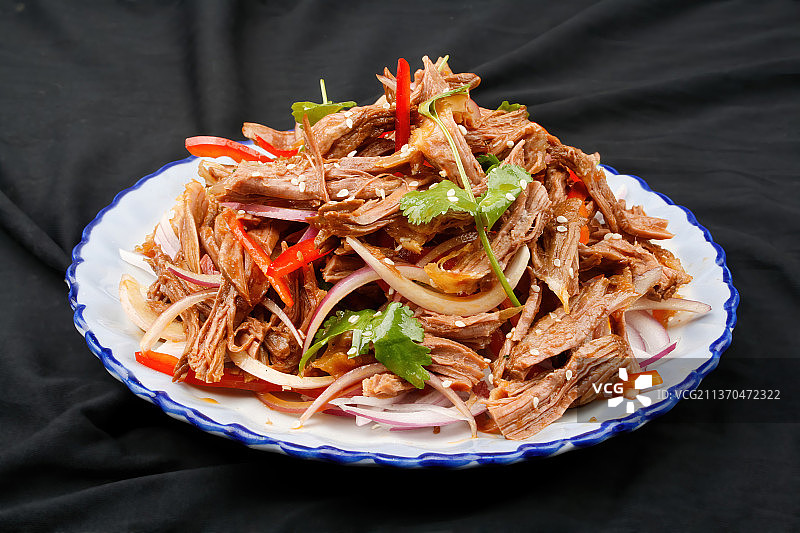 中餐美食-手撕牛肉图片素材