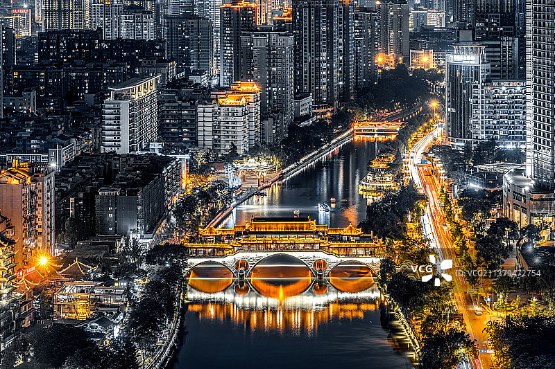 成都夜色图片素材
