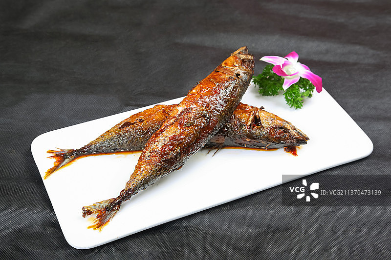 中餐美食-五香鲅鱼图片素材