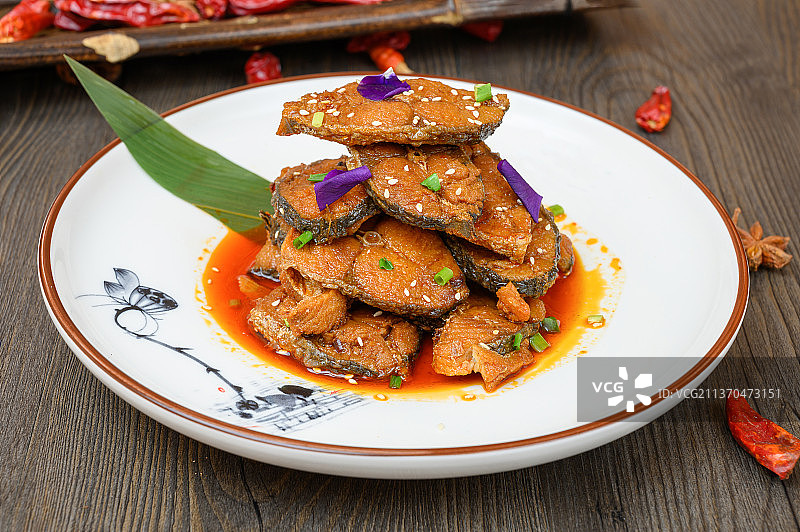 中餐美食-五香鲅鱼图片素材