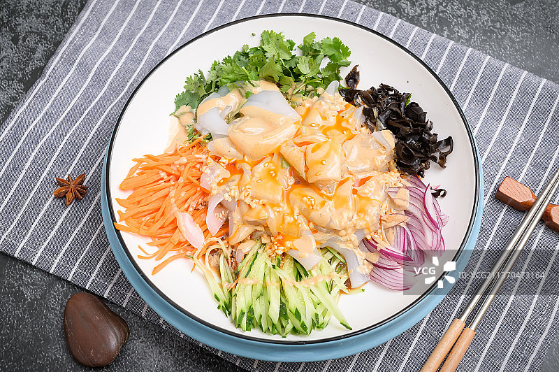 中餐美食-五彩拉皮图片素材