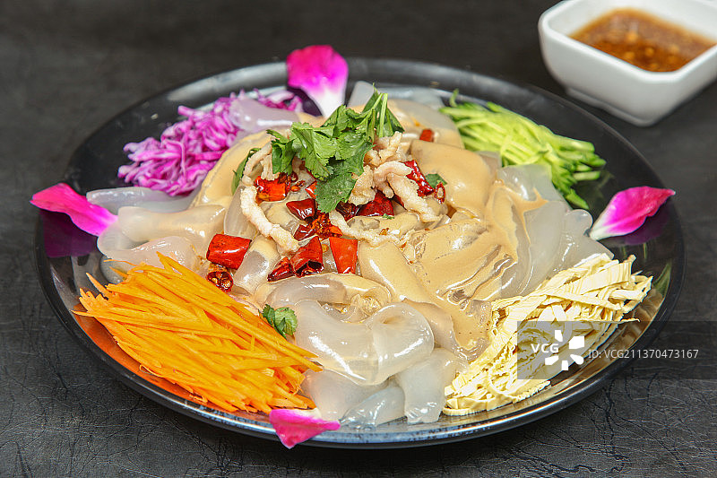 中餐美食-五彩拉皮图片素材