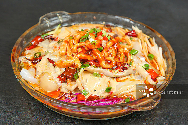 中餐美食-肉丝拉皮图片素材