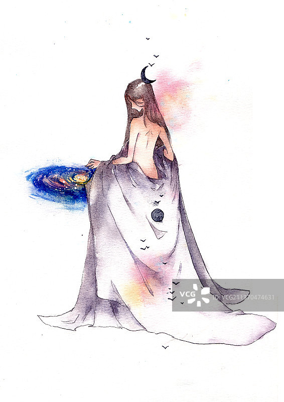 银河系幻想插画素材图片素材