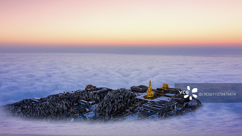 峨眉山金顶-4图片素材