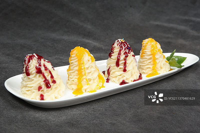 中餐美食-双味土豆泥图片素材