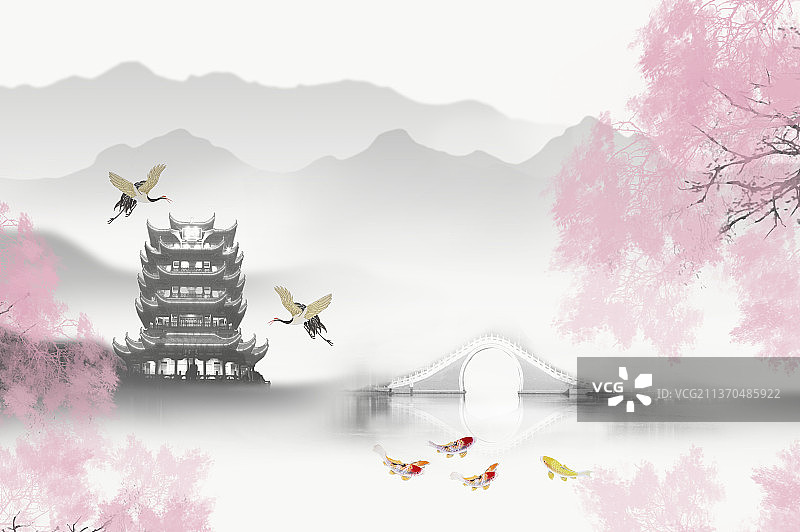 黄鹤楼,湖北省,武汉,武昌图片素材