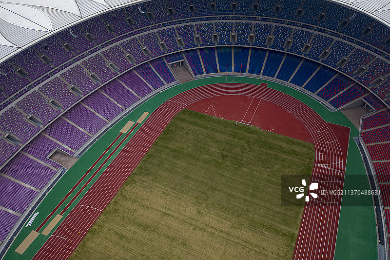 航拍杭州奥体中心体育馆细部特写图片素材