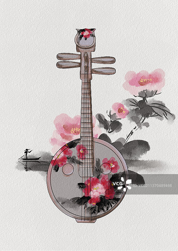 中国传统文化乐器阮图片素材