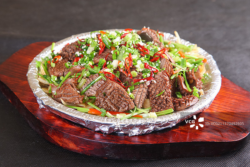 中餐美食-铁板腰花图片素材