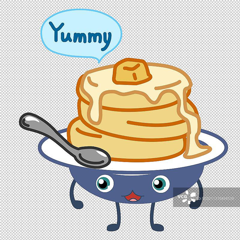 拟人松饼简笔画图标图片素材