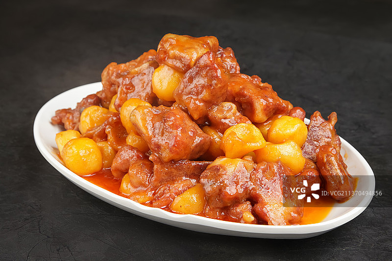 中餐美食-红烧排骨图片素材