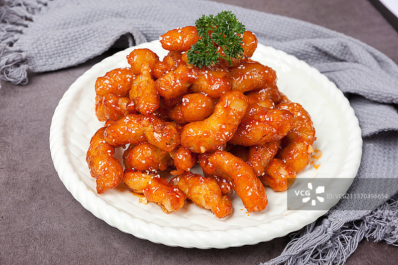 中餐美食-糖醋里脊图片素材