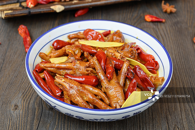 中餐美食-坛焖凤爪图片素材