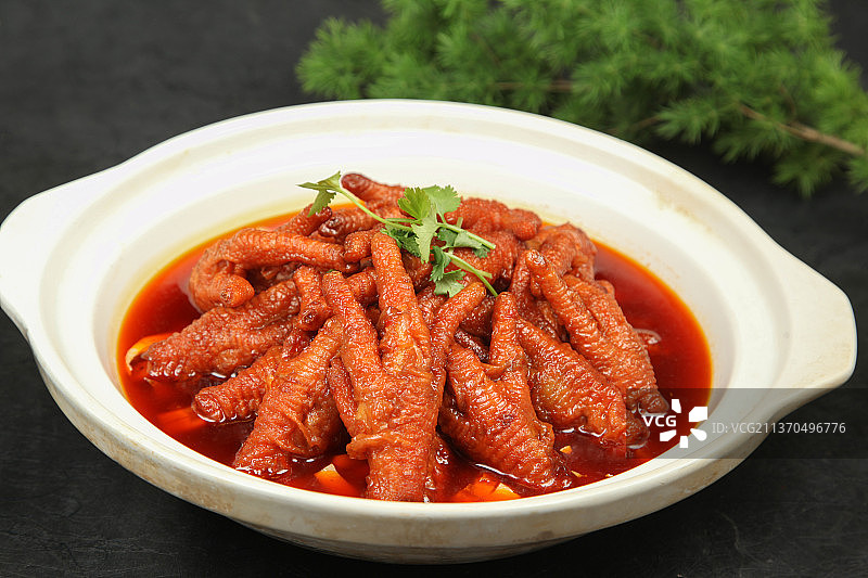 中餐美食-坛焖凤爪图片素材