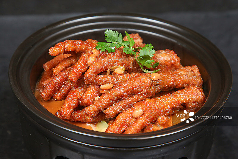 中餐美食-坛焖凤爪图片素材