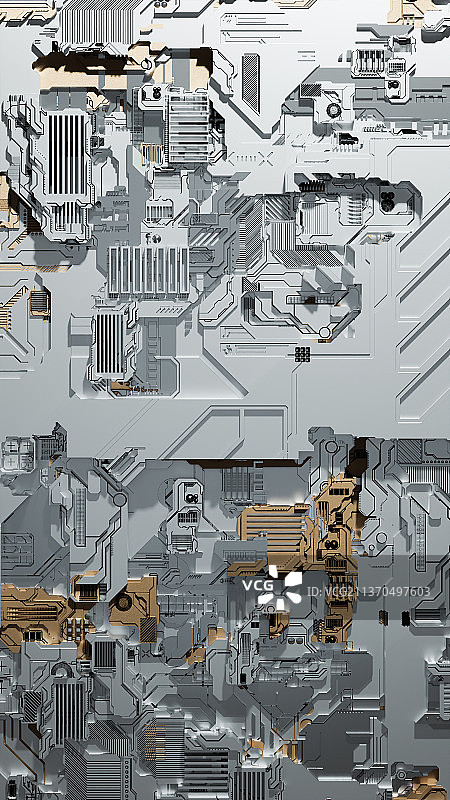 3D金属质感工业风插画背景图图片素材