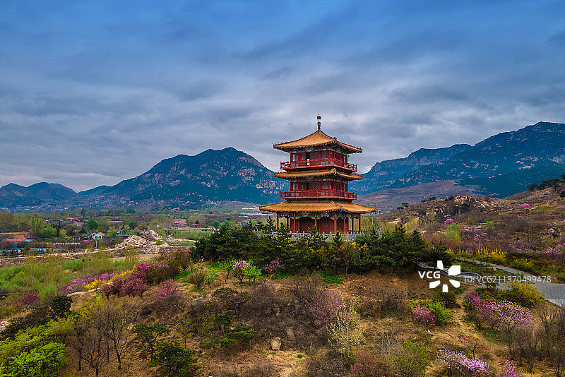 泰山桃花峪图片素材