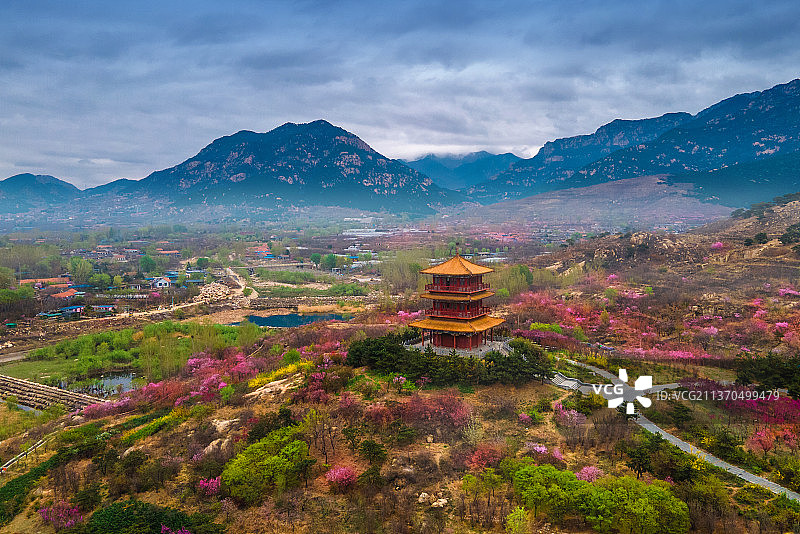 泰山桃花峪图片素材