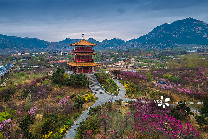 泰山桃花峪图片素材