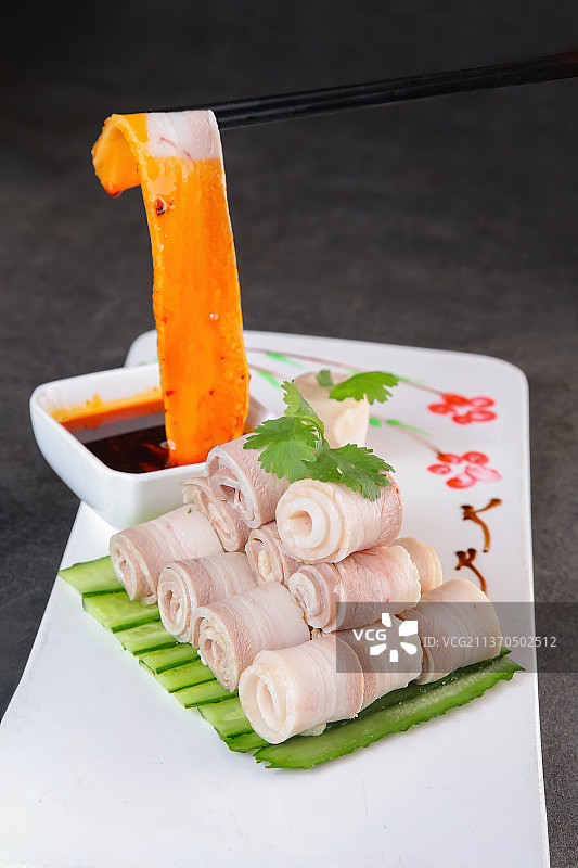 中餐美食-蒜泥白肉图片素材