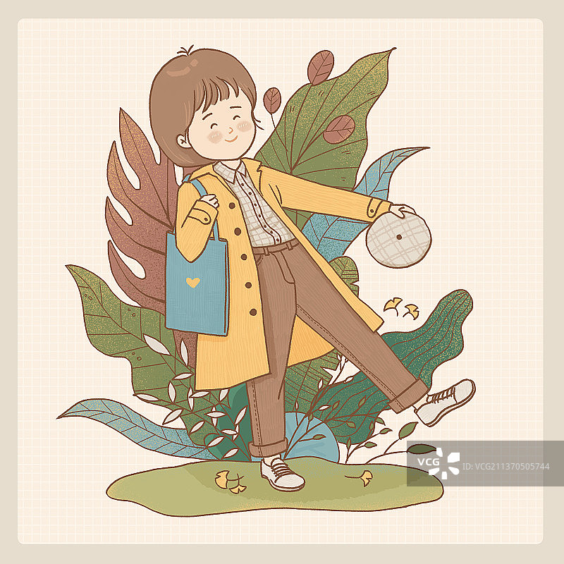 人物扁平插画图片素材