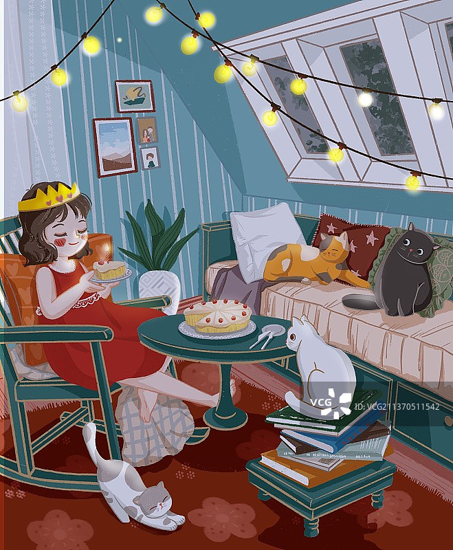 和猫咪过生日图片素材