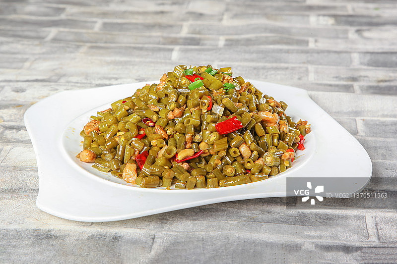 中餐美食-肉沫酸豆角图片素材