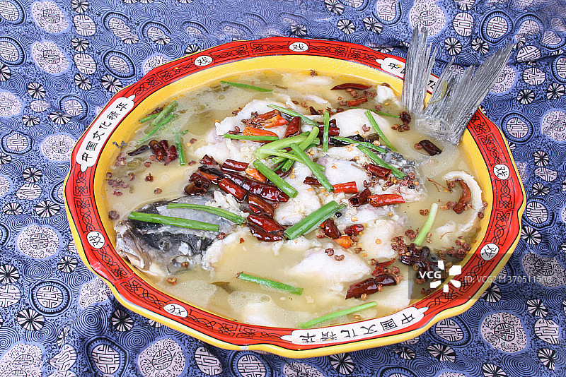 中餐美食-酸菜鱼图片素材