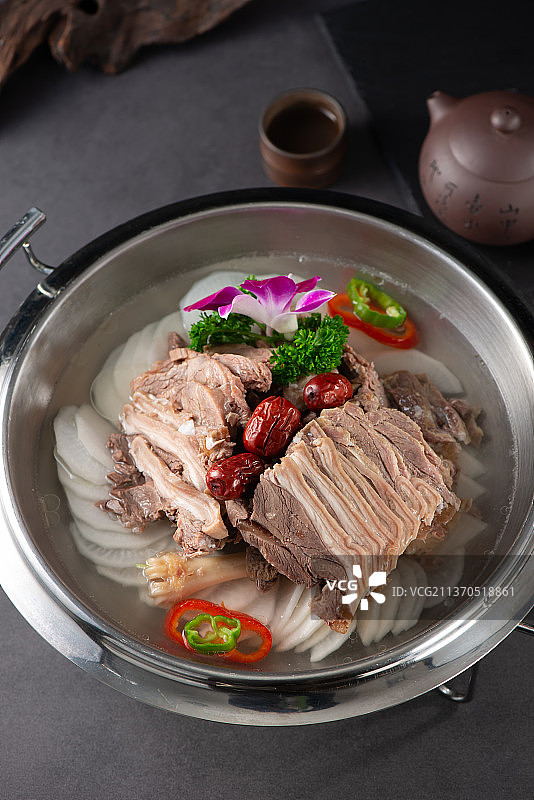 白切羊肉汤图片素材
