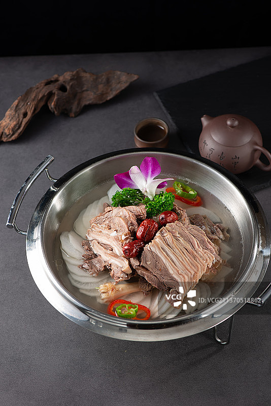 白切羊肉汤图片素材